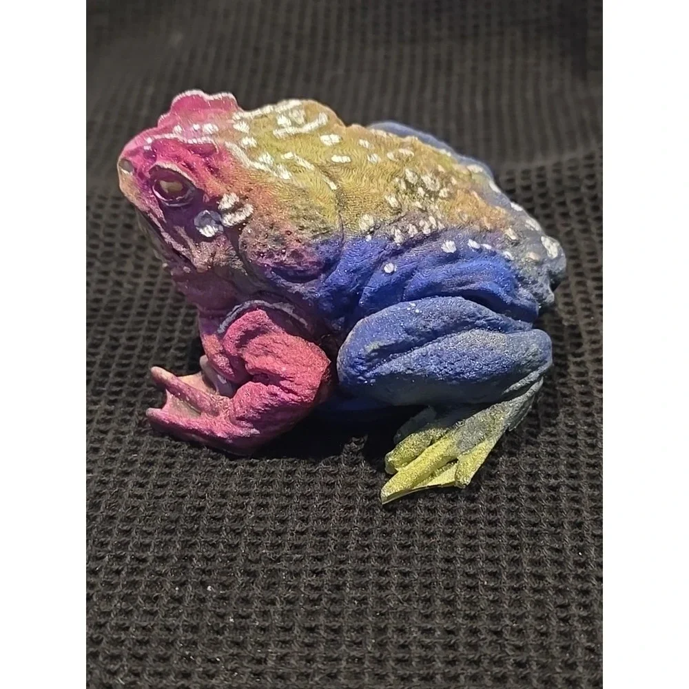 Handmade Resin‎ Toad Multi Colored Gift Decoration 643